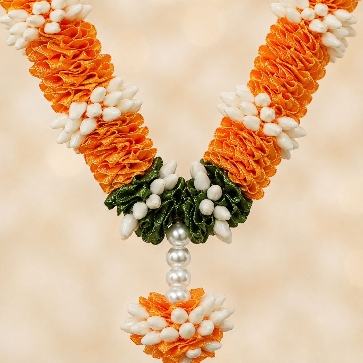 Saffron Floral Mala