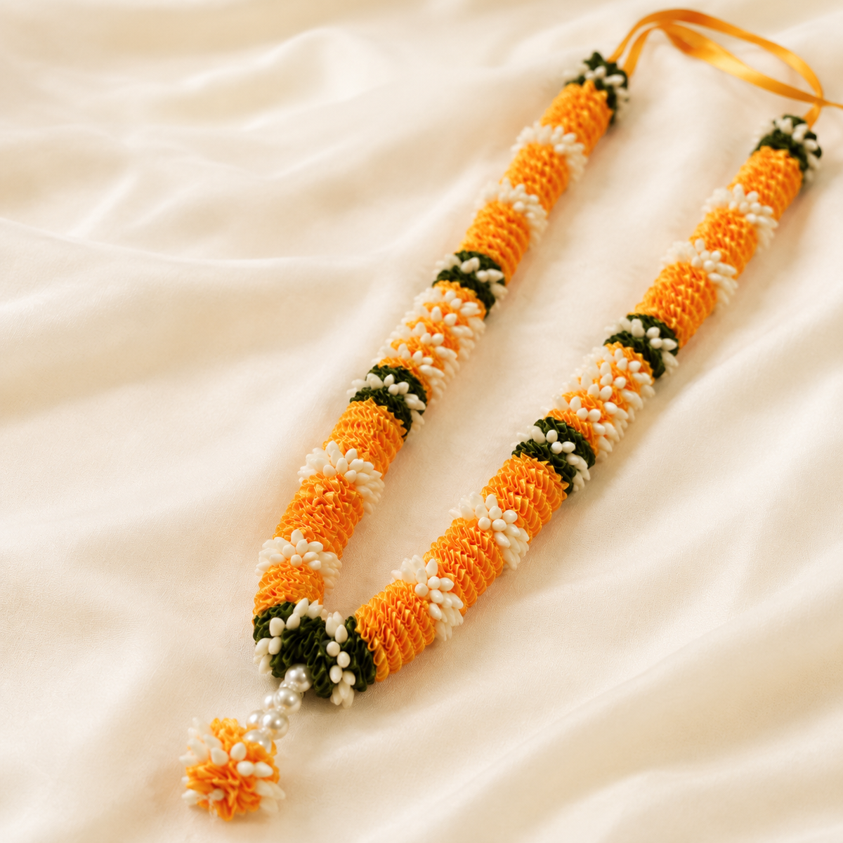 Saffron Floral Mala alternate view