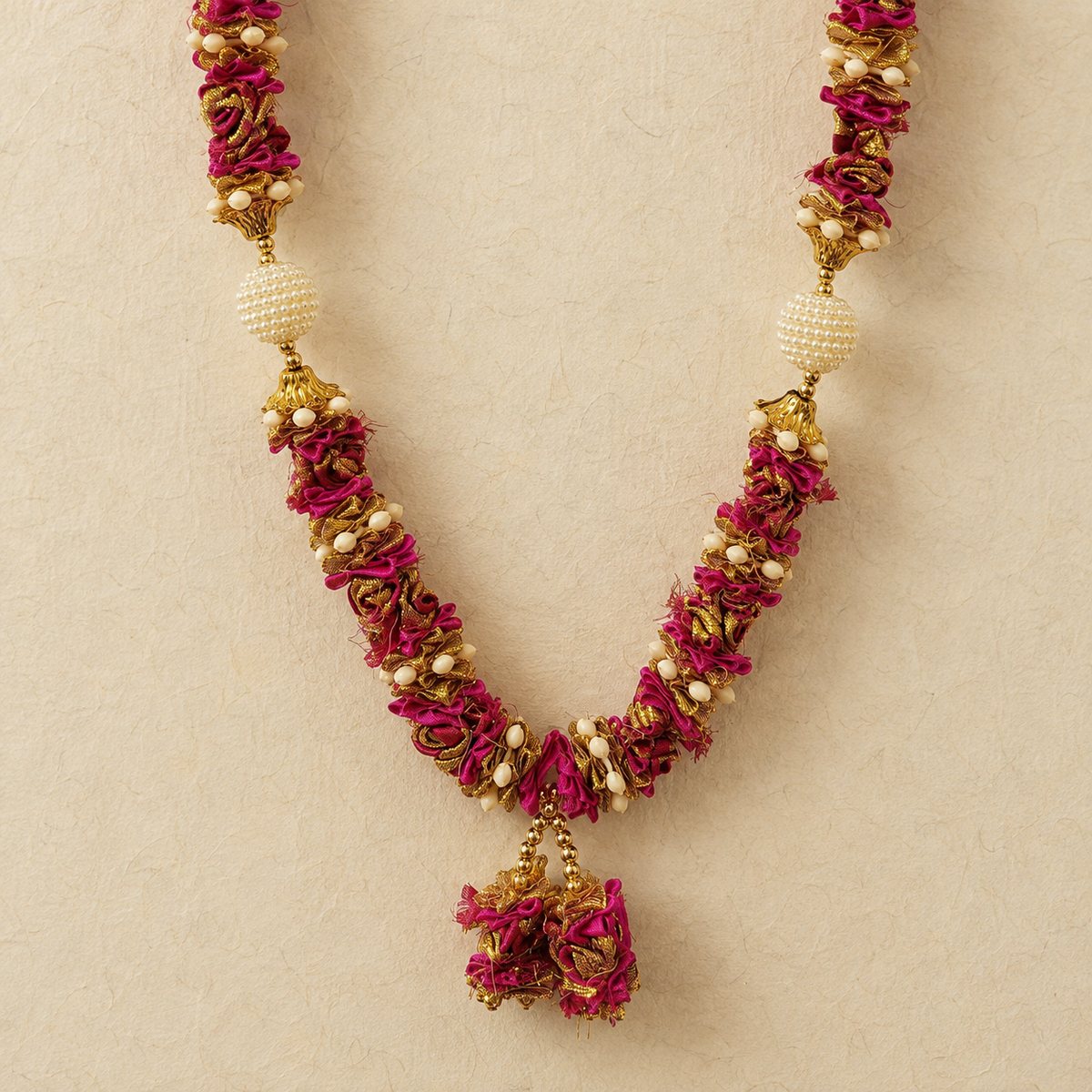 Magenta Bead Mala alternate view