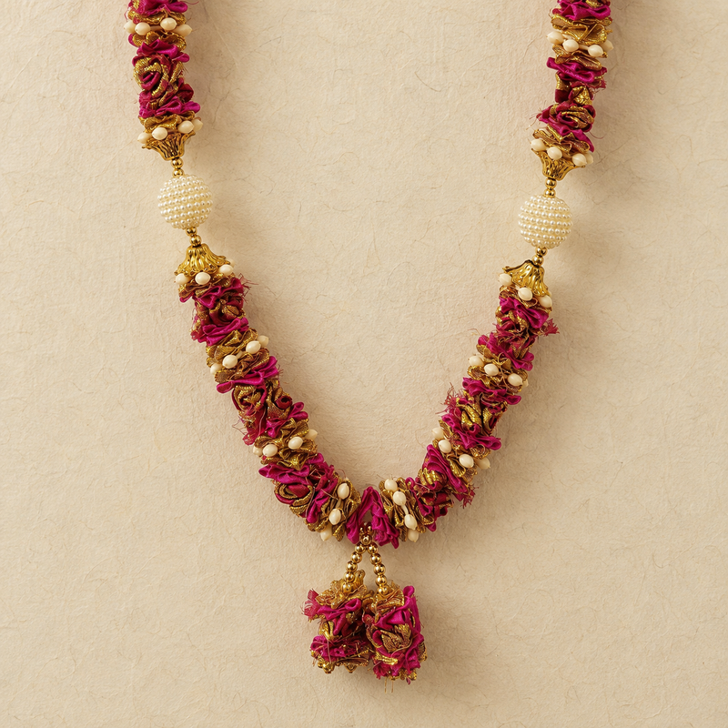 Magenta Bead Mala alternate view