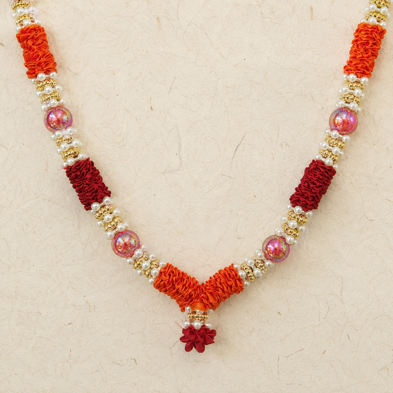 Red Orange Mala alternate view