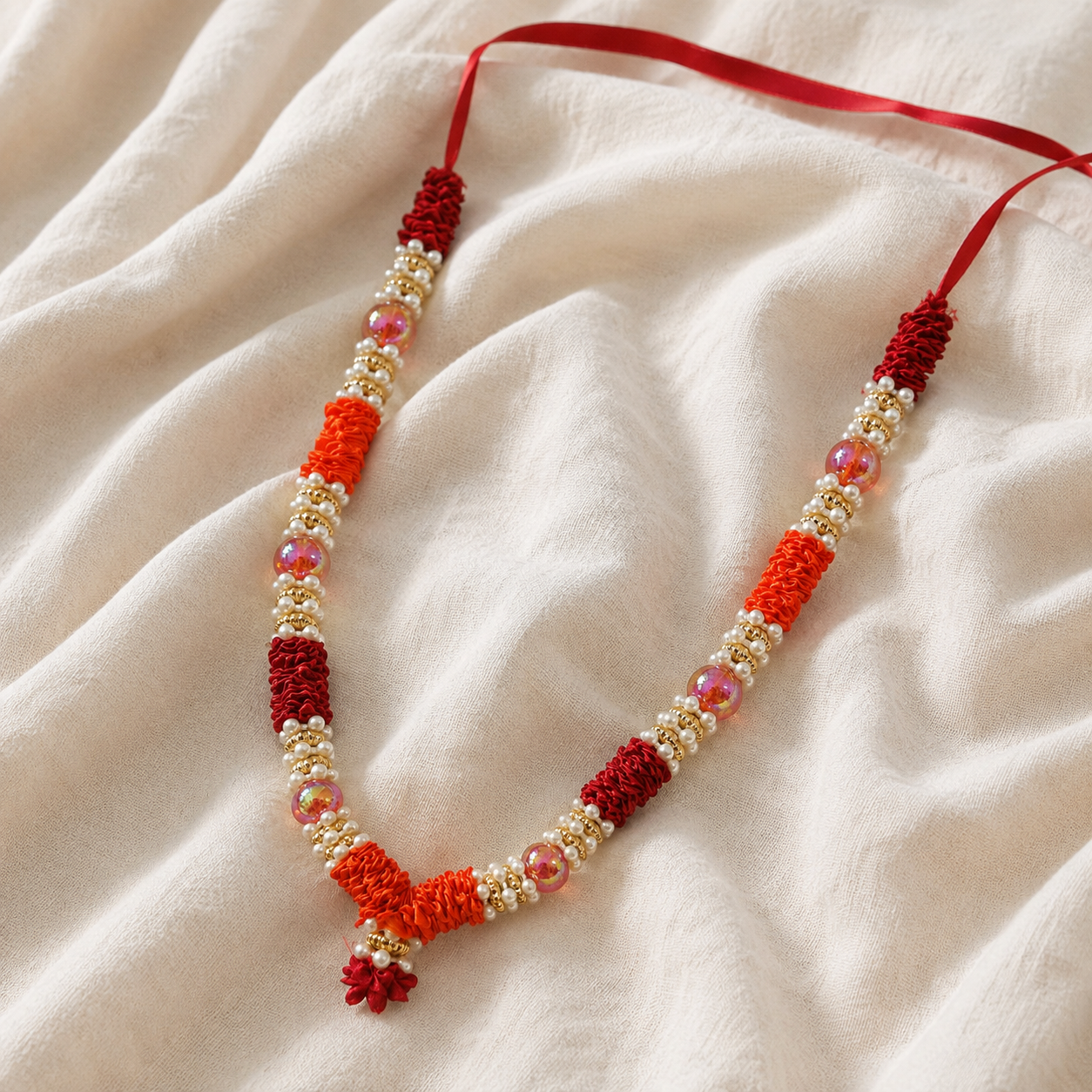 Red Orange Mala alternate view