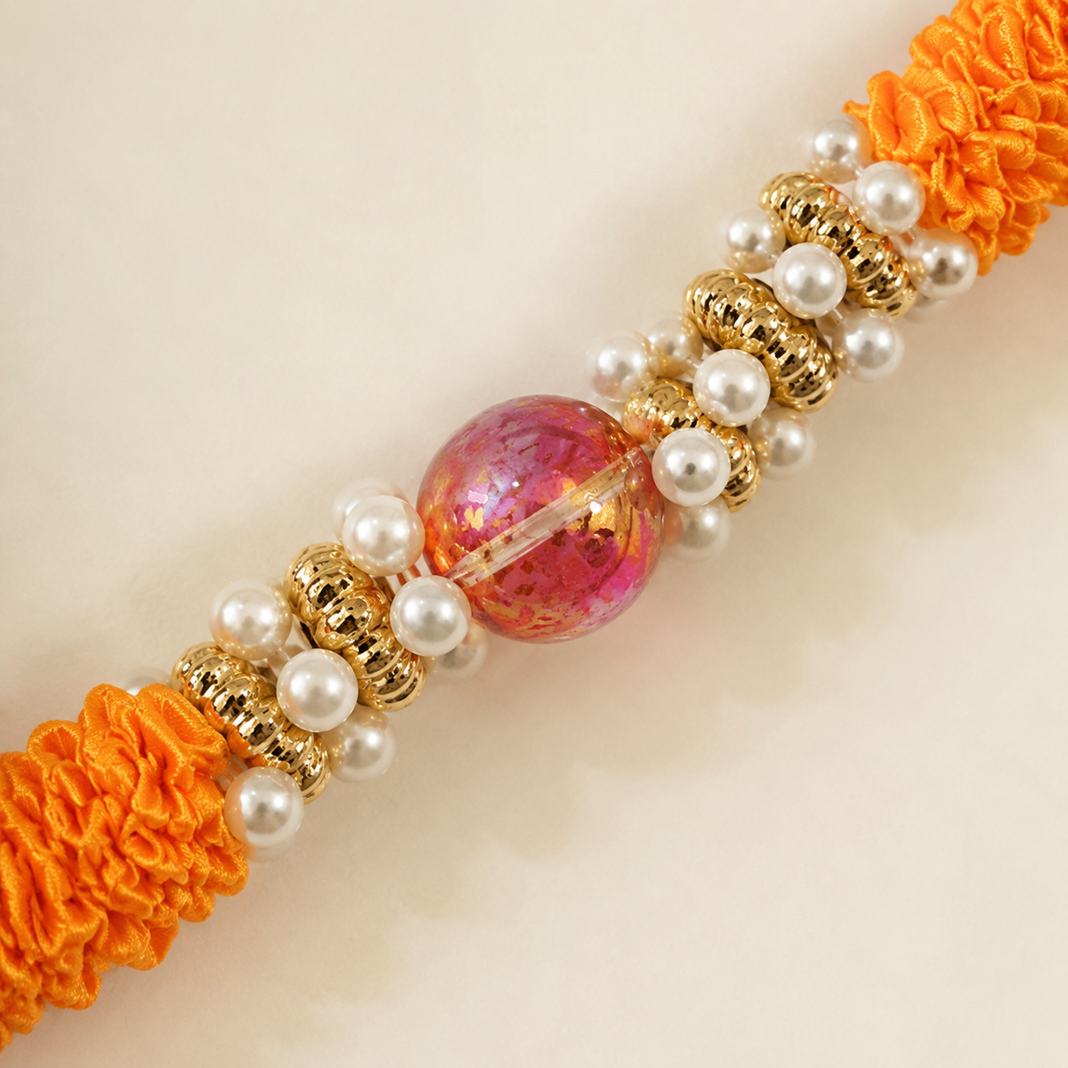 Orange Pink Mala alternate view