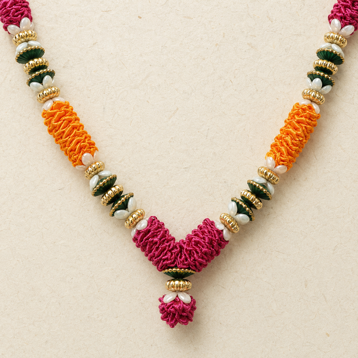 Magenta Orange Mala alternate view