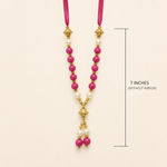Magenta Pearl Mala alternate view