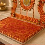 Auspicious Swastik Gota & Ghungroo Mandir Setup Set – view 5