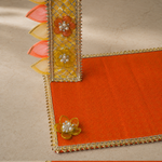 Kesari Floral Mirror-Work Mandir Setup Set – view 1