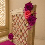 Rani Rose Jaal Pearl Mandir Backdrop Set – view 1