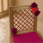 Rani Rose Jaal Pearl Mandir Backdrop Set – view 4