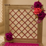 Rani Rose Jaal Pearl Mandir Backdrop Set – view 5