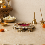 Rani Pink Pearl Nest Mini Offering Thali – view 2