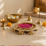 Rani Pink Pearl Nest Mini Offering Thali – view 3