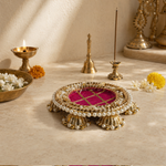 Rani Pink Pearl Nest Mini Offering Thali – view 5