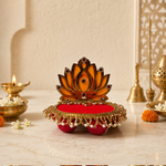 Kamala Lotus Singhasan Pooja Thali – view 3