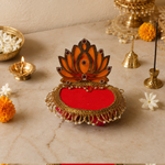 Kamala Lotus Singhasan Pooja Thali – view 4