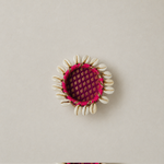Rani Pink Cowrie Shell Mini Pooja Thali – view 1