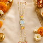 Royal Ivory Dial Kundan Watch Rakhi festive view