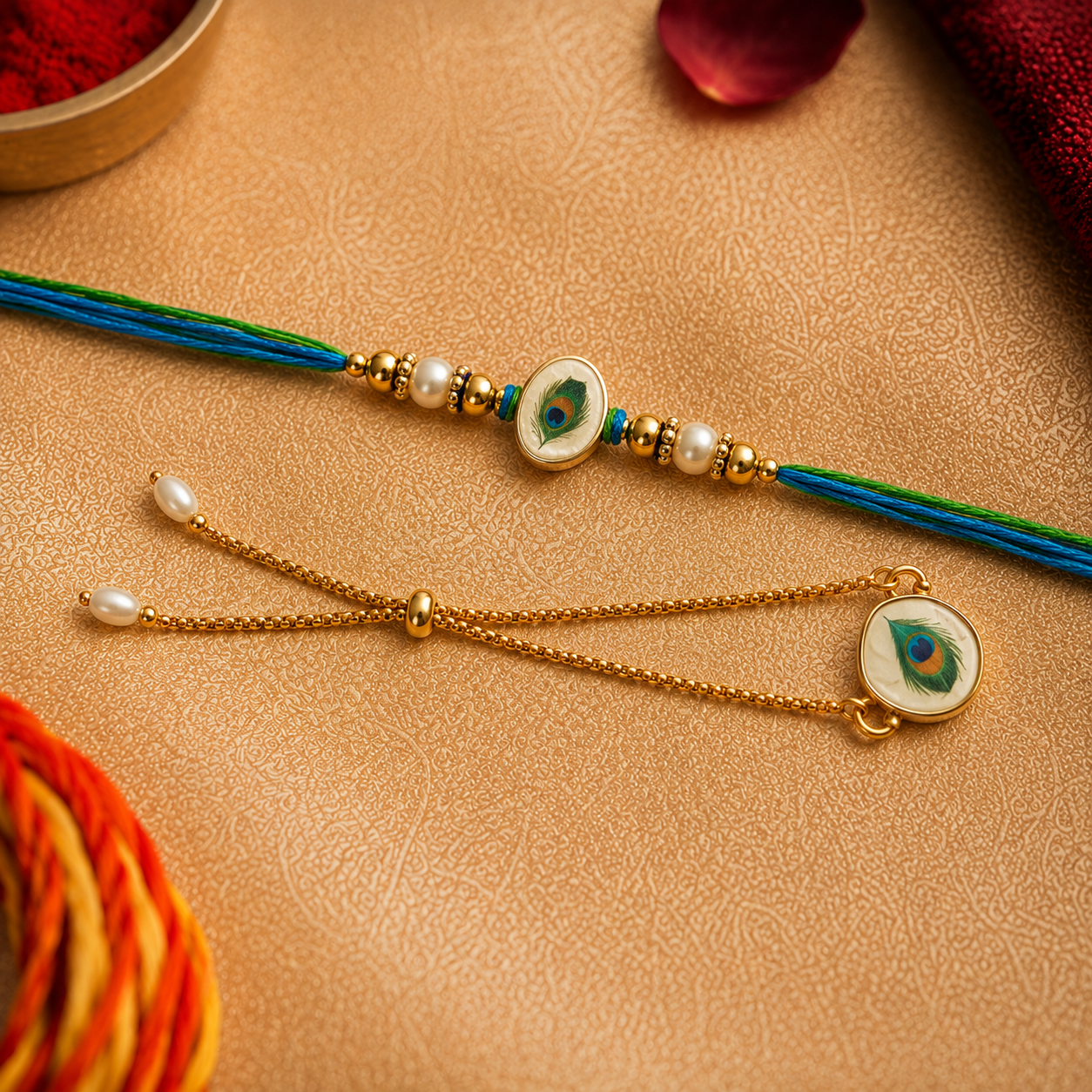 Evil Eye Rakhi & Tie Pin Set for Brother - image 2