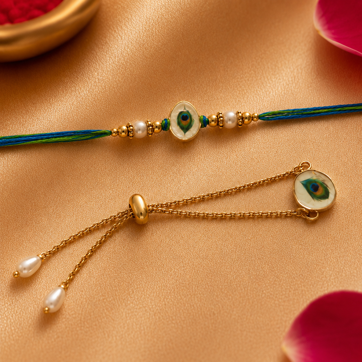 Evil Eye Rakhi & Tie Pin Set for Brother - image 3