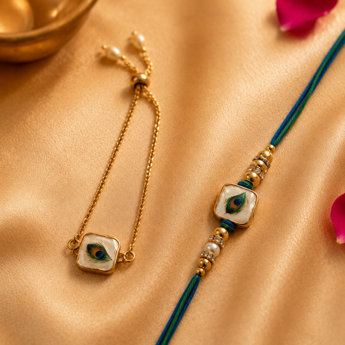 Evil Eye Rakhi & Adjustable Bracelet Set for Brother - image 2