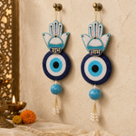 Hamsa evil eye Shubh Labh door hanging – view 2