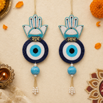 Hamsa evil eye Shubh Labh door hanging – view 3