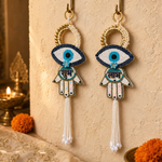 Evil eye Hamsa Shubh Labh wall hanging – view 2