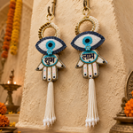 Evil eye Hamsa Shubh Labh wall hanging – view 4