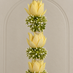 Yellow Lotus Pearl Hanging - detail view