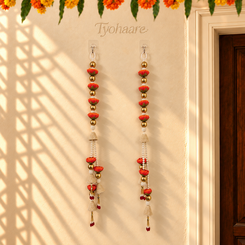 Kesari Floral Pearl Hanging