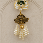 Yellow Shubh Lakshmi Hanging - detail view