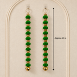 Green Pom-Pom Bell Hanging - Pair of 2 - view 2