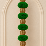 Green Pom-Pom Bell Hanging - Pair of 2 - view 3