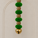 Green Pom-Pom Bell Hanging - Pair of 2 - view 5