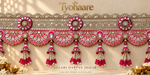 Gulabi Darpan Jhalar Toran close-up