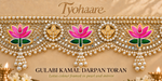 Gulabi Kamal Darpan Toran close-up view