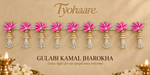 Gulabi Kamal Jharokha Toran full view