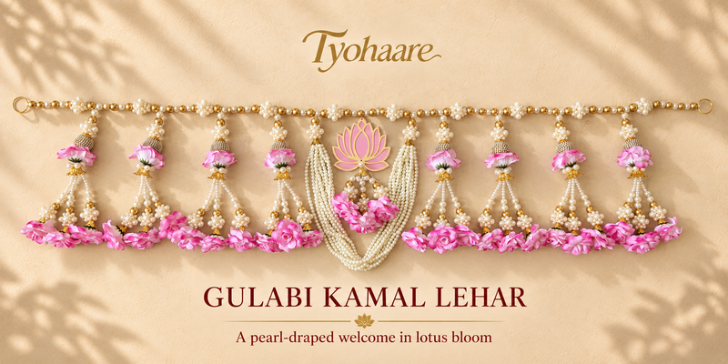 Gulabi Kamal Lehar Toran full view