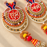 Shubh Labh Mirror Hanging Pair – detail view