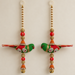 Parrot Pearl Bell Hanging Pair – overall view