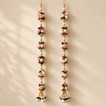 Ivory Rose Pearl Hanging Pair – overall view