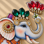 Blue Elephant Shubh Labh Hanging – Pair – view 3