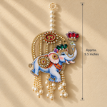 Blue Elephant Shubh Labh Hanging – Pair – view 4