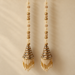Pearl & Mirror Cone Hanging – Pair of 2 — close