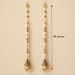 Pearl & Mirror Cone Hanging – Pair of 2 — measurement