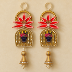 Red Lotus Shrinathji Shubh Labh Hanging – Pair — main
