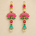 Pink Lotus Shubh Labh Hanging – Pair — main view