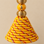Yellow Mirror Ring Pearl Hanging – Pair — detail view