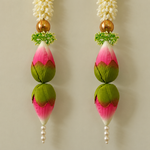 Pink Lotus Bud Jasmine Hanging – Pair, view 2