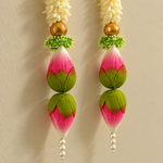 Pink Lotus Bud Jasmine Hanging – Pair, view 4